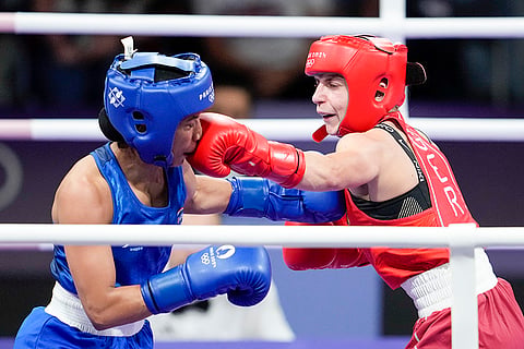 Nikhat Zareen competes in Paris Olympics Boxing
